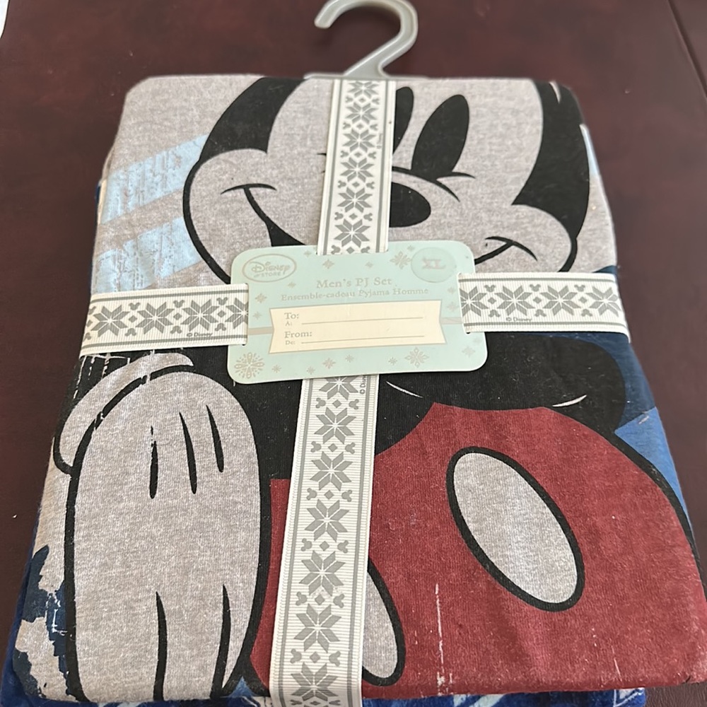Disney Store Mickey Mouse Mens 2pc pajamas size Large
